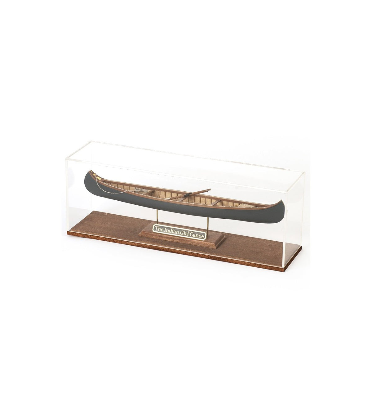 Methacrylate Showcase for The Indian Girl Canoe Model